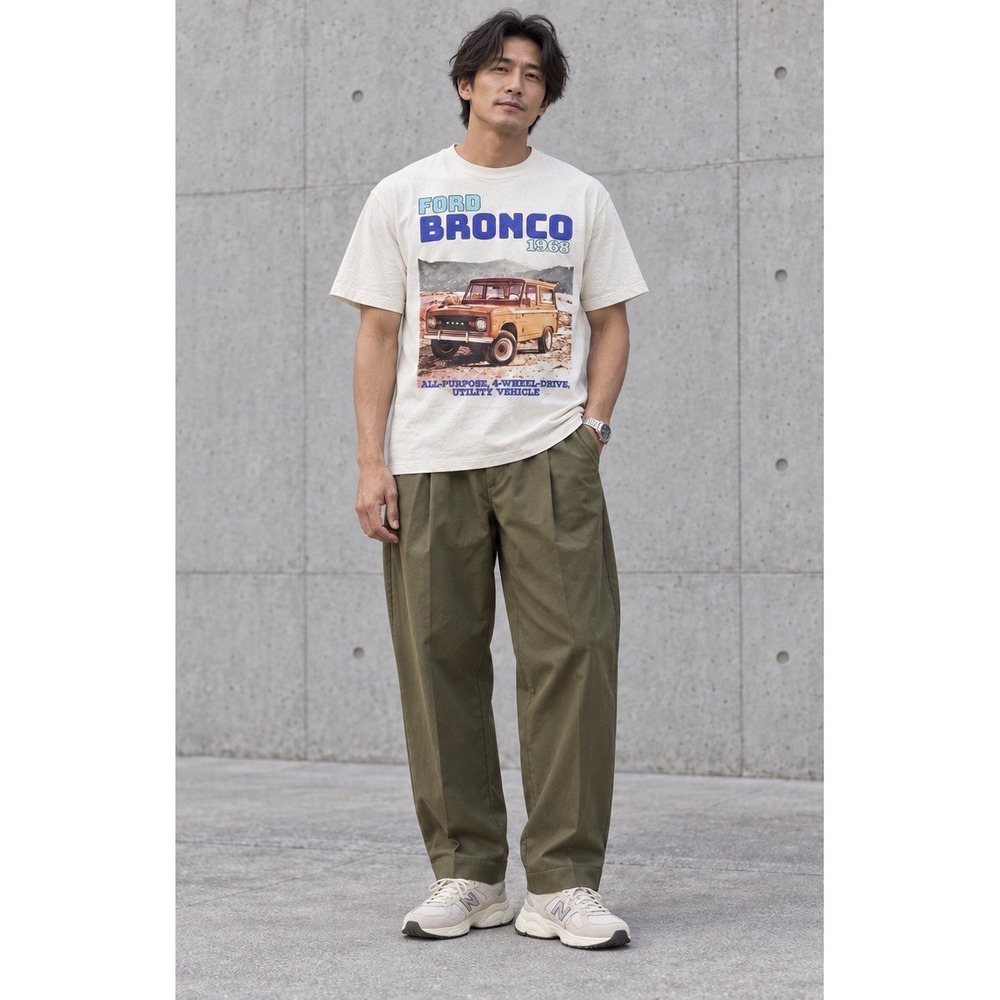 Abercrombie & Fitch Ford Bronco 1968 Graphic T-Shirt Mens XS White Summer Tee